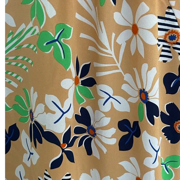 CABI ISLAND BLOUSE‎  2023 FLORAL S LONG GATHERED SLEEVES WITH SMOCKING-PULLOVER - Picture 2 of 12